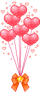 pink balloons cartoon gif
